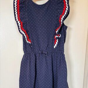 🛍️ Janie and Jack Girls Blue Polka Dot Dress - Size 8